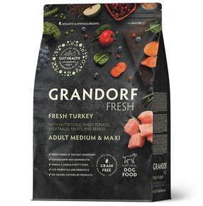 Sausas šunų maistas Grandorf Fresh Turkey, kalakutiena, 10 kg