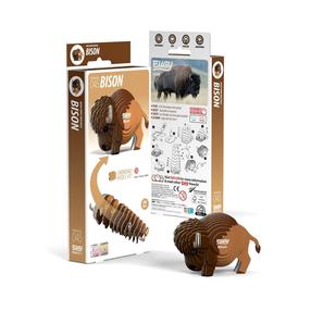 3D puzle Fat Brain Toys Bison, 7.1 cm x 5 cm, 24 gab., brūna krās.