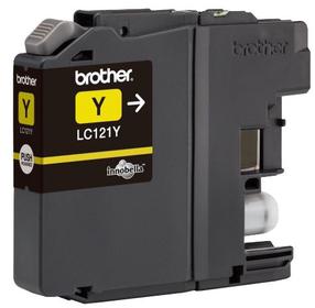 Tindiprinteri kassett Brother LC-121Y, kollane v.