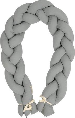 Защитный бортик BabyMatex Muslin 44, серый цв., 200 см x 30 см
