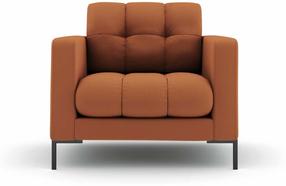 Krėslas Cosmopolitan Design Bali, juoda sp./brick red s., 96 cm x 87 cm x 75 cm