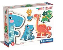 Dėlionė Clementoni My First Puzzles Dinosaurs, įvairių spalvų, 14 vnt.