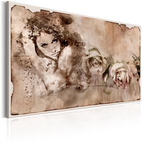 Reprodukcija Artgeist Woman and Roses, 90 cm x 60 cm