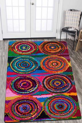 Paklāja celiņš Conceptum Hypnose Boule Colore Cotton, daudzkrāsaina, 300 cm x 80 cm