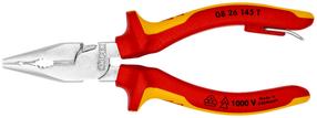 Replės kombinuotosios/smailios Knipex 08 26 145 T BK, 8 mm, 145 mm
