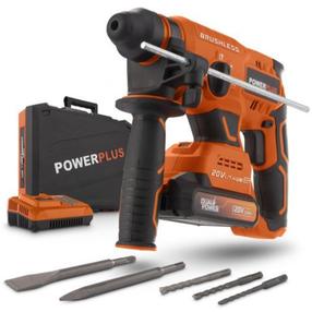 Bezvadu triecienurbjmašīna ar bateriju Powerplus POWDP15640, 20 V, 2 Ah