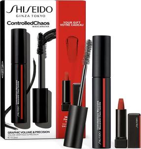 Косметический набор для губ Shiseido Set Mascaraink + Mini Modern Matte Lipstick, 11.5 мл