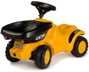 Детские машинки, игрушечный самосвал Rolly Toys MiniTrac JCB, желтый цв.