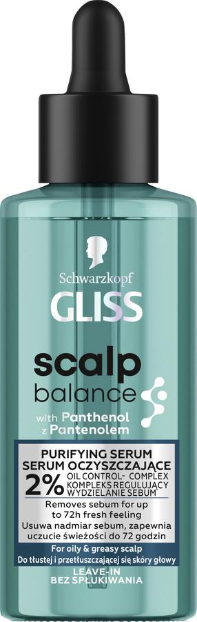 Matu serums Schwarzkopf Gliss Scalp Balance Purifying, 100 ml