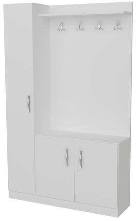 Комплект мебели для прихожей Kalune Design Naturel, комнатные, белый цв.