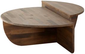 Kavos staliukų komplektas Kalune Design Podium, riešuto sp., 90 cm x 60 cm x 30 cm, 2 vnt.