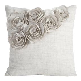 Dekoratīvs spilvena pārvalks Flores JA220-01, bēša krās., 45 cm x 45 cm