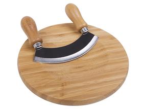 Pjaustymo lentelė su peiliu Tao, ruda, 20 cm x 20 cm