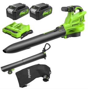 Akumuliatoriniai lapų pūstuvai - rinktuvai Greenworks BL48L421-01