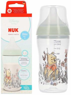 Bērnu pudelīte Nuk Perfect Match Winnie The Pooh, 260 ml, 3 mēn.