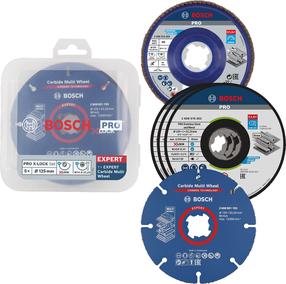 Griešanas disks Bosch X-LOCK Starter Kit, 125 mm x 1 mm x 22.23 mm, 5 gab.