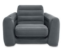 Pripučiamas krėslas Intex Armchair Bed, 224 cm x 117 cm, pilka sp.