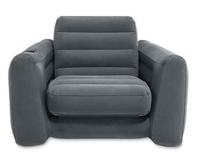 Pripučiamas krėslas Intex Armchair Bed, 224 cm x 117 cm, pilka sp.