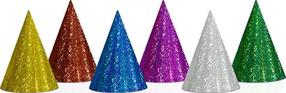 Cepure Party Deco PARX1475, daudzkrāsaina, 16 cm, 20 gab.
