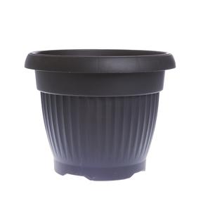 Gėlių vazonas Prosperplast Terra Nova DCE40, plastikinis, Ø 40 cm, antracito sp.