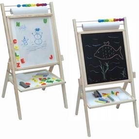 Dvipusė magnetinė lenta su popieriaus ritiniu 4in1, 43 cm x 89 cm