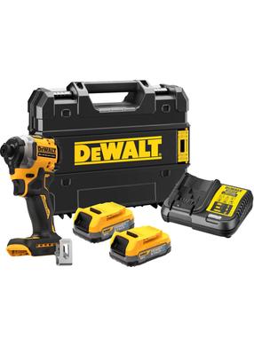 Bezvadu trieciena uzgriežņu atslēga-skrūvgriezis ar bateriju Dewalt DCF850E2T-QW, 18 V, 1.7 Ah
