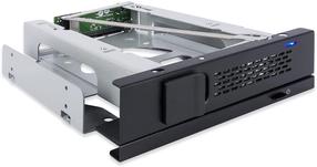 Деталь корпуса, корзина для жесткого диска Icy Dock Tray-less 3.5" SAS/SATA HDD Mobile Rack Enclosure for 5.25" Bay, черный цв.