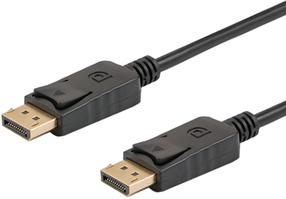 Kabelis Savio DisplayPort - DisplayPort CL-136 Displayport, Displayport, 2 m, melna krās.