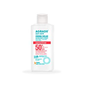 Päevituse hoolduskreem keha jaoks Agrado Sensitive Sun Cream SPF50, 100 ml