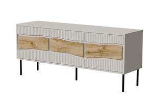 Televizoriaus spintelė Cama Meble Inserto LED, ąžuolo sp./kašmyro sp., 40 cm x 143.5 cm x 61.5 cm