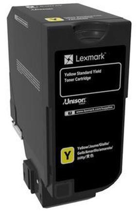 Toonerikassett Lexmark CS720, kollane v.