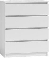 Komoda Malwa M4, balta sp./šviesiai pilka sp., 97 cm x 40 cm x 70 cm