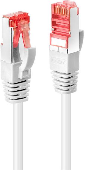 Сетевой кабель Lindy Cat.6 S/FTP 27AWG RJ-45, RJ-45, 0.3 м, белый цв.