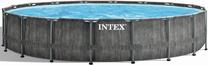 Baseinas, karkasinis Intex Premium Prism Greywood 126744GN, pilka sp., 549 x 122 cm