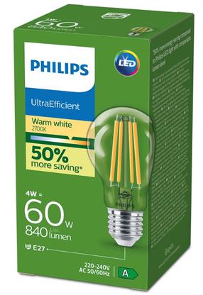 Spuldze Philips LED, A60, 2700 °K, E27, 4 W, 840 lm