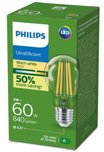 Lemputė Philips LED, A60, 2700 °K, E27, 4 W, 840 lm