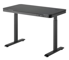 Kompiuterio stalas reguliuojamo aukščio BALDER, 118 cm x 60 cm, 72 - 120 cm, juoda sp.