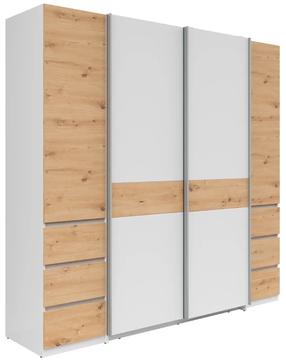 Spinta Fabio, balta sp./artisan oak sp., 60 cm x 215 cm x 210 cm