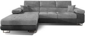 Kampinė sofa Armando Monolith 84, Monolith 97, pilka sp., kairinė, 280 x 205 cm x 90 cm