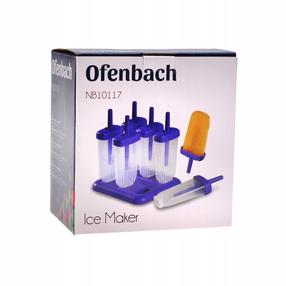 Saldējuma formiņa Ofenbach NB10117, 6 gab., Caurspīdīga krās./Violeta krās.