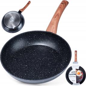 Keptuvė Vilde Black&Wood Granite, Ø 24 cm, aliuminis