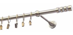 Карниз Eliza Cylinder Krysztal, 200 см, Ø 16 мм, антикварное золото цв.