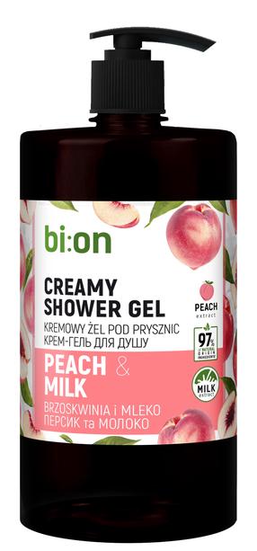 Kūno prausimosi želė Bio Naturell Peach & Milk, 946 ml