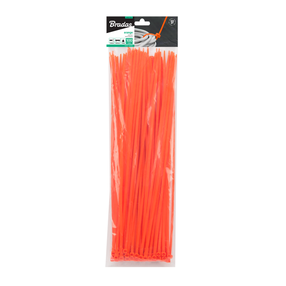 Kinnitusrihm Bradas, plastmass, oranž v., 250 mm x 4.8 mm
