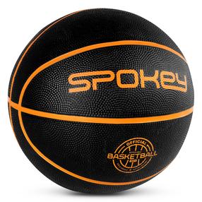 Basketbola bumba Spokey Cross, 7 izmērs, melna krās./oranža krās.