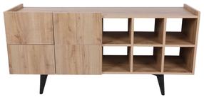Spintelė Kalune Design Both, ąžuolo sp., 42 cm x 150 cm x 71 cm