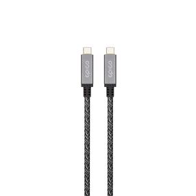 Провод Epico Thunderbolt 100W, USB-C, 150 см, серый цв., 100 Вт