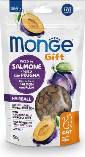 Skanėstas katėms Monge Meat Minis, lašiša, 0.05 kg
