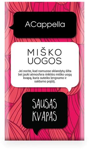 Aromātiskais maisiņš ACappella Wild Berries 11 g, dzērvenes, zemenes, savvaļas ābols, lazdu rieksti.
