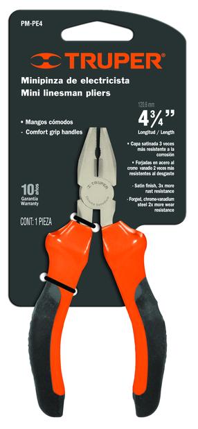 Replės Truper Mini Combination Pliers 17371, 120 mm